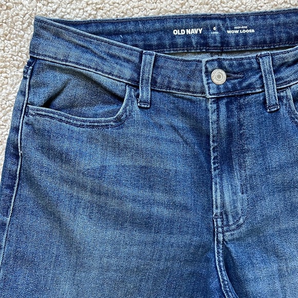OLD NAVY High-Waisted Wow Loose Jeans Size 6 Long NWT - Picture 10 of 11